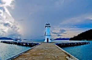 Ko Chang lighthouse before the storm (2008) Photo (c) Karen Abrahamson